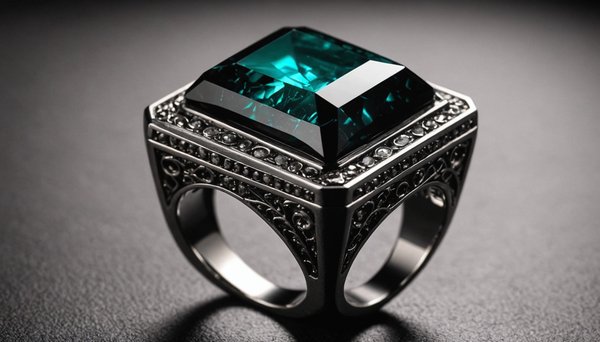 Découvrez la bague en pierre rectangulaire à l'élégance unique